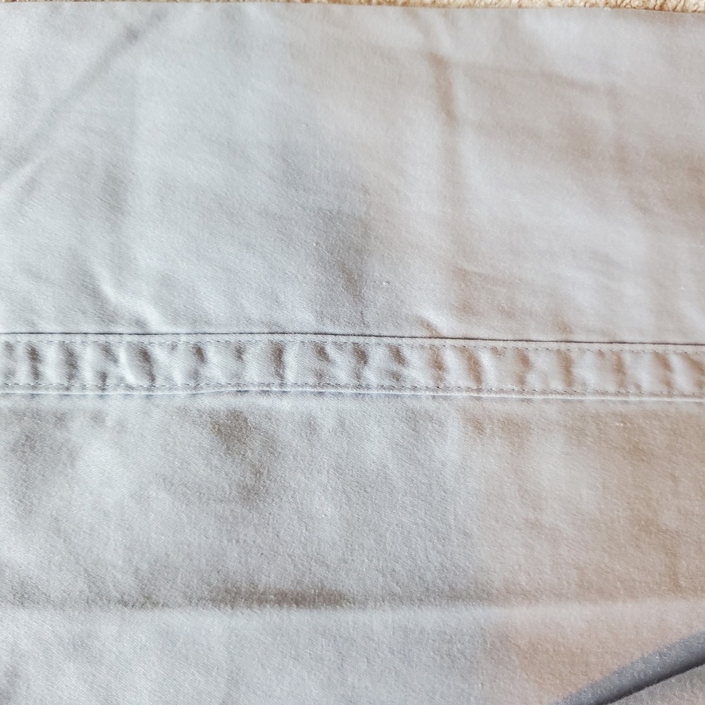 Lauren Ralph Lauren Light Blue 100% Cotton Queen Flat Sheet 98x102 RN41381 - Picture 4 of 5